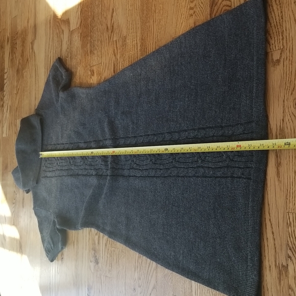 (M) Kenar Knit Sweater Dress Turtleneck Cozy Cabin Cottagecore Neutral - Picture 3 of 6